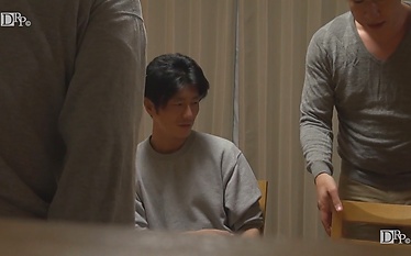 As her husband requests, the coquettish and busty Yui Ayana plays with his friend