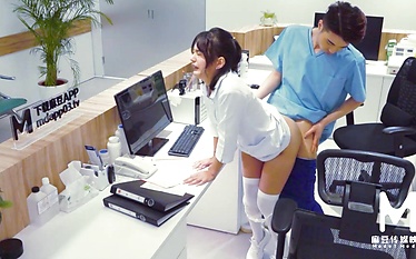 Teen sensation Chu Meng Shu is taking the internet by storm with her office sex