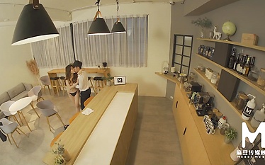Busty Asian Beauty Goes Wild in a Cafe Fling with Hardcore Action