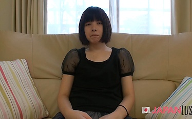 Shy Japanese Teen Is So Wet To Be Touched