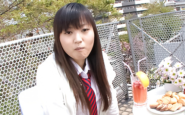 Ryo Asaka arousing Asian teen takes a sensual shower