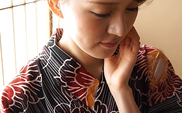 Rukuri Tachibana playing with her gorgeous shaved pussy