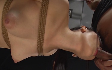 Ayu Hanashiro's Tits Get Tied Up and Fucked with Toy Fun