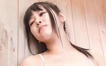 Asian teen babe Koyuki Ono solo masturbation