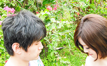 Outdoor Asian blow job with Minami Asano 