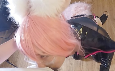 [POV] Sexy Spy Ladyboy Cosplayer [FGO Tamamo] 9