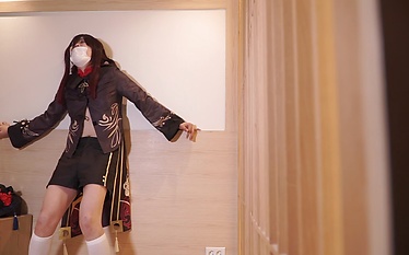 Cute Asian Ladyboy Cosplayer [Hu-tao Genshin Impact] 4