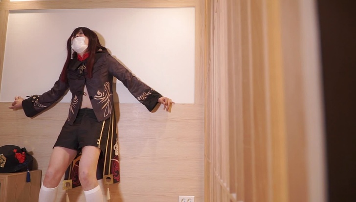 Cute Asian Ladyboy Cosplayer [Hu-Tao Genshin Impact] 4