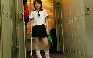 Young Miku Morimoto gives head in really hot manners