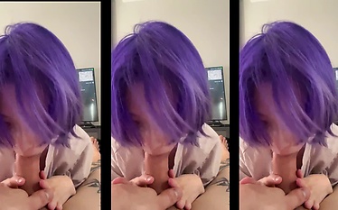 Morning blowjob